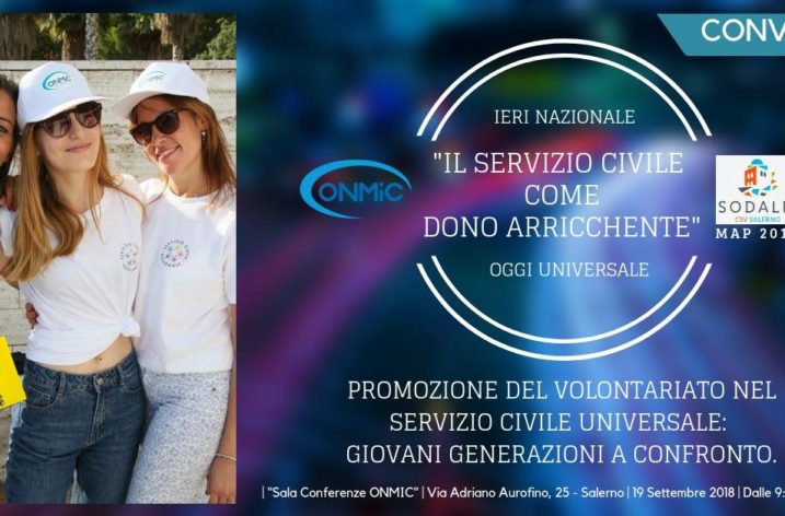 L’Onmic promuove la cultura del volontariato, in un convegno dedicato al Servizio Civile